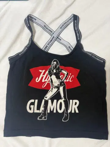 HYSTERIC GLAMOUR 로고 스트랩 탱크탑