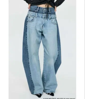 INSILENCE MOUSSY 콜라보 데님 팬츠