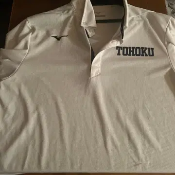 도호쿠 고등학교 배구부 화이트 피케 셔츠 2XL