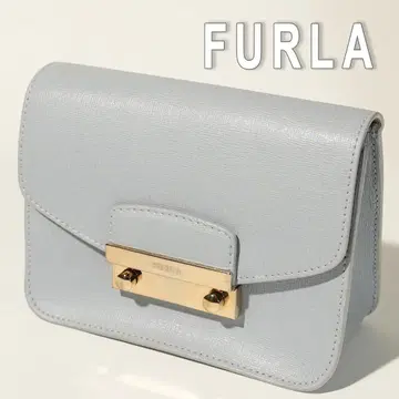 [새상품급] FURLA 훌라 골드 체인 숄더백 블루 파랑