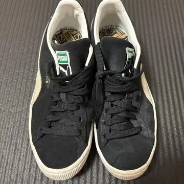 PUMA SUEDE 블랙 화이트 스니커즈 26cm