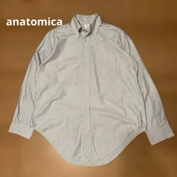 ANATOMICA 스트라이프 버튼다운 셔츠