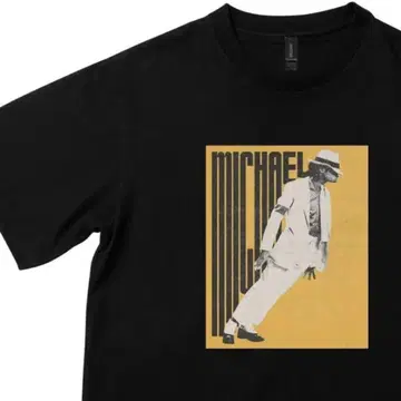 Michael Jackson T셔츠 블랙 마이클 잭슨