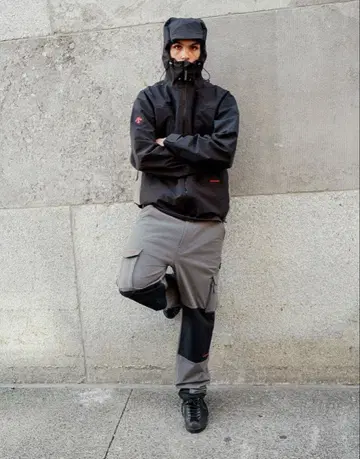DESCENTE x JJJJound 하드쉘 파카 블랙 M 사이즈