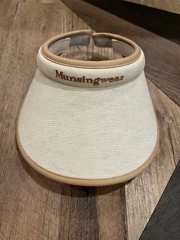 미사용 Munsingwear 맨싱 선바이저 베이지 캡