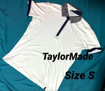 TaylorMade 반팔 피케 셔츠 화이트 S 사이즈