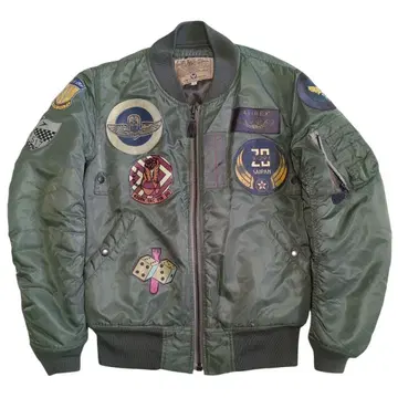 AVIREX MA-1 TOP GUN 플라이트 자켓 와펜 L