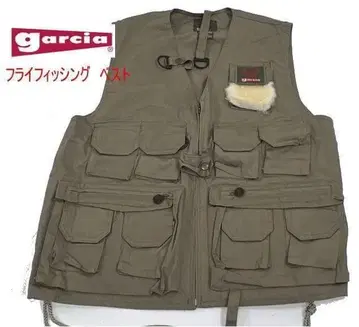 가르시아 GARCIA 빈티지 플라이 낚시 베스트 프리 사이즈