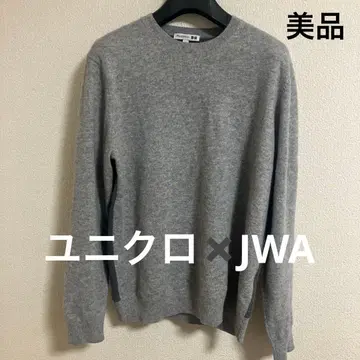 유니클로 JWA 콜라보 니트 그레이 L 스웨터 캐시미어