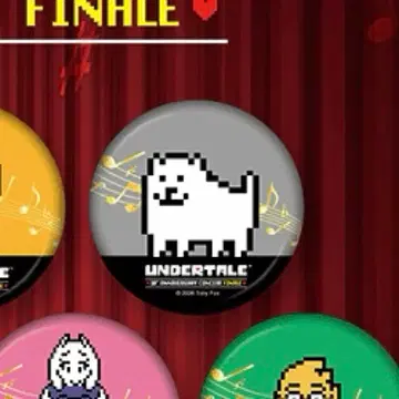UNDERTALE 언더테일 콘서트 캔뱃지 귀찮은 강아지