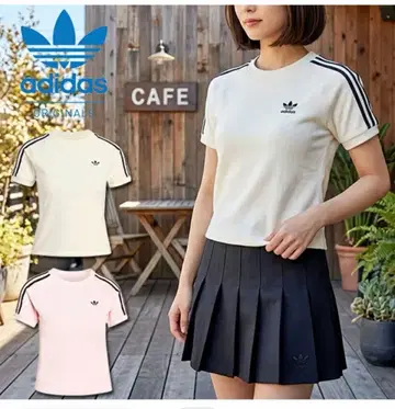 아디다스 파일 타월 원단 티셔츠 화이트 S