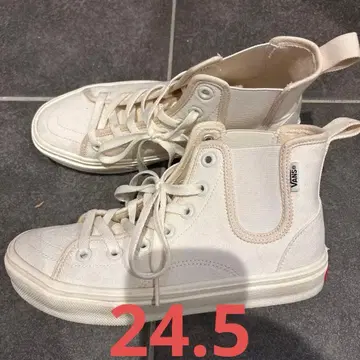 VANS 하이컷 스니커즈 화이트