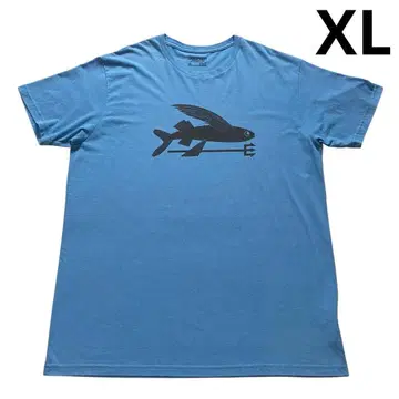 SP17 파타고니아 플라잉피쉬 티셔츠 XL 스카이블루 블랙 날치