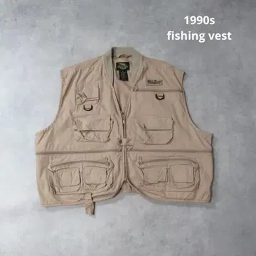 VINTAGE / 1990s 낚시 베스트 집업 베스트 3L