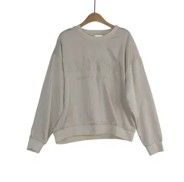 ESCADA WHITE LABEL 레터링 블라우스 M 아이보리 맨투맨
