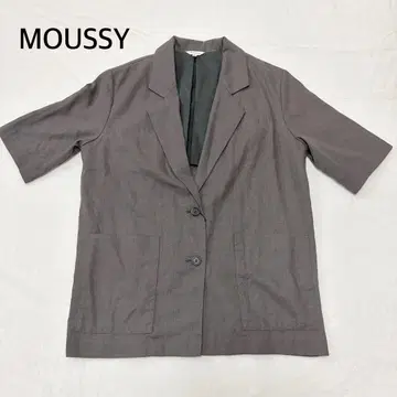 MOUSSY 하프 슬리브 셔츠 자켓 그레이 사이즈 F