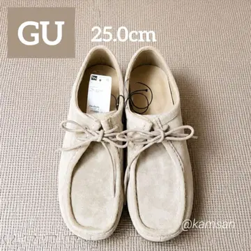 택 포함 새상품 [ GU ] 모카신 신발 32 베이지 25.0cm