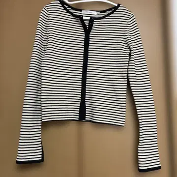MOUSSY 보더 리브 가디건 긴팔