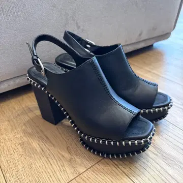 MOUSSY 우드 밑창 사보 샌들