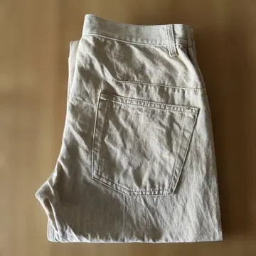 질 샌더 베이지 코튼 커브 데님 하자품