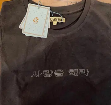 COYSEIO 그레이 반팔 T셔츠 사이즈 2