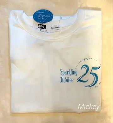 디즈니씨 25주년 스파클링 쥬빌리 티셔츠 화이트