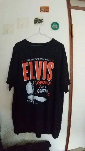 Elvis Presley 티셔츠 엘비스 프레슬리 2XL 블랙