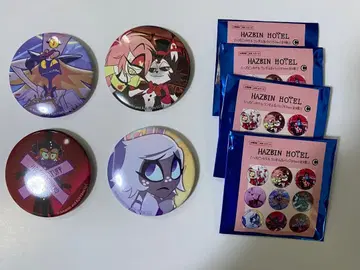 해즈빈 호텔 Hazbin Hotel 캔뱃지 4개 세트