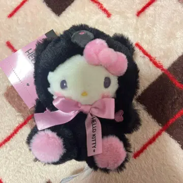 산리오 마크로 애니멀즈 키티 봉제 인형 키링 kitty