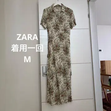 ZARA 꽃무늬 롱 셔츠 원피스