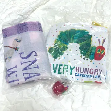 배고픈 애벌레 3종 세트 마커 액세서리 토트백 파우치