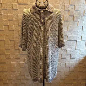 완판템 ZARA 니트 피케 셔츠 멀티 컬러 L 사이즈