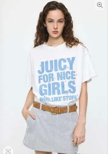 JC GIRLS SLOGAN 티셔츠 moussy 마우지