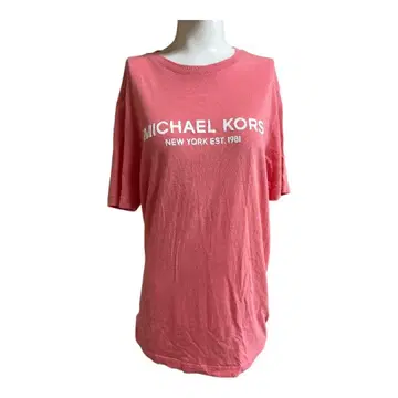 MICHAEL KORS 로고 반팔 T셔츠 핑크