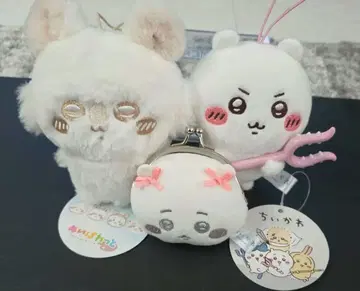 치이카와&모몽가 마스코트& 치이카와 가마구치 파우치 3종 세트