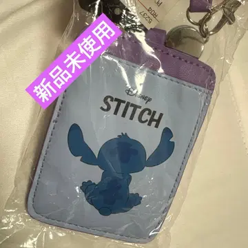 스티치 양면 포켓 패스 케이스 릴 포함