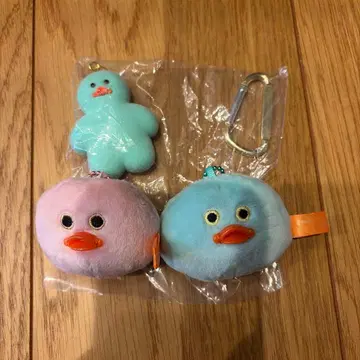 캡슐 토이 봉제 인형 키링 3종 세트