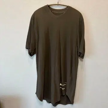 JULIUS 율리우스 19AW 백개더 절개 오버사이즈 T셔츠 블랙