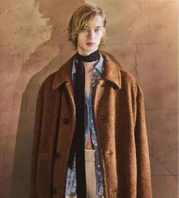 명작 미사용 새상품 dries van noten 테디 베어 코트