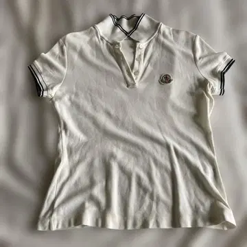 MONCLER 피케 셔츠 화이트 S 사이즈