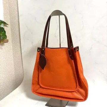 카마쿠라 타카노 TAKANO 토트 백 오렌지 made in Japan