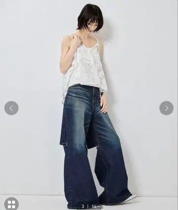 존 로렌스 설리번 별주 와이드 데님 블루 XS