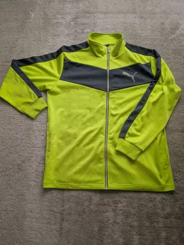 빅 사이즈 PUMA 저지 상하의 셋업 라임 그린