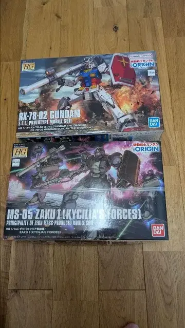 HG 건담 RX-78-02 & 자쿠I 2종 세트