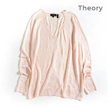 863*새상품급 띠어리 Theory 린넨 레이온 시어 니트