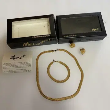 모네 목걸이 팔찌 귀걸이 세트