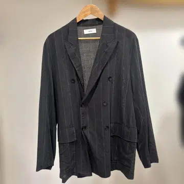 marka 더블 브레스트 스트라이프 울 자켓