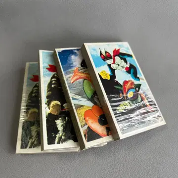 미개봉 가면라이더 각멘코 4장 x 4시트의 16장 쇼와 레트로