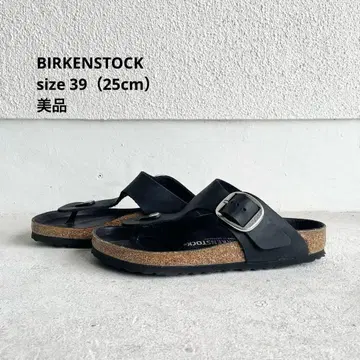 [새상품급] BIRKENSTOCK 기제 빅버클 39 25cm 블랙