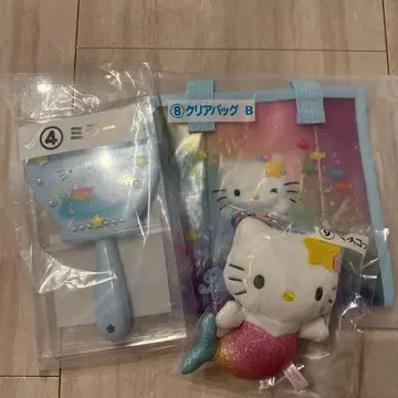 산리오 헬로키티 인어 마스코트 거울 클리어백